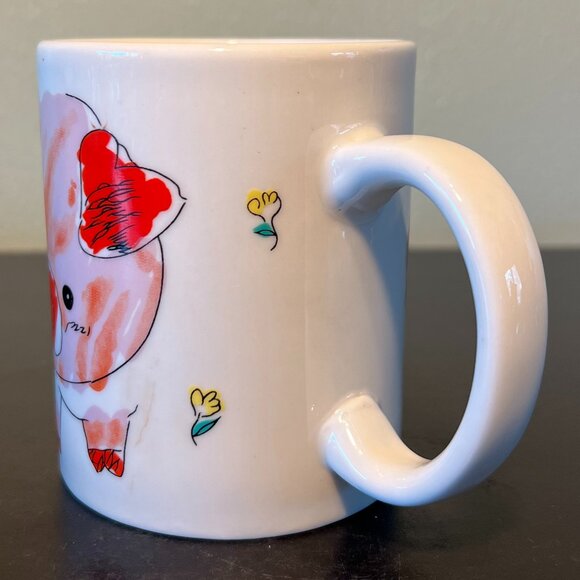 Artistic Pink Pig Portrait Ceramic Mug ~ This Little Piggy… - Picture 5 of 9